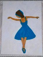 Leinwandbild Ballerina 30x40 mit Acrylfarben Hessen - Langen (Hessen) Vorschau