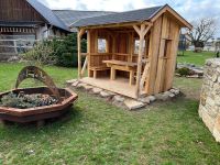 Holzhütte Waldschänke Weihnachtsmarkthütte Gartenhaus Bank Thüringen - Schimberg Vorschau