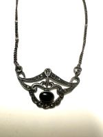 925- er Collier/ Kette mit Onyx und Markasiten Nordrhein-Westfalen - Stolberg (Rhld) Vorschau