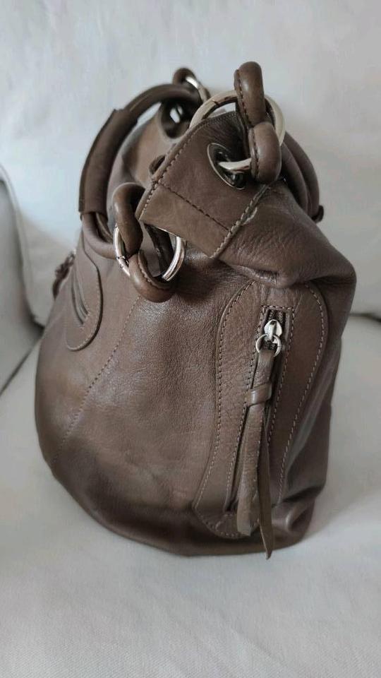 Damen Handtasche BORSE IN PELLE Genuine Leather Made in Italy in Neufahrn