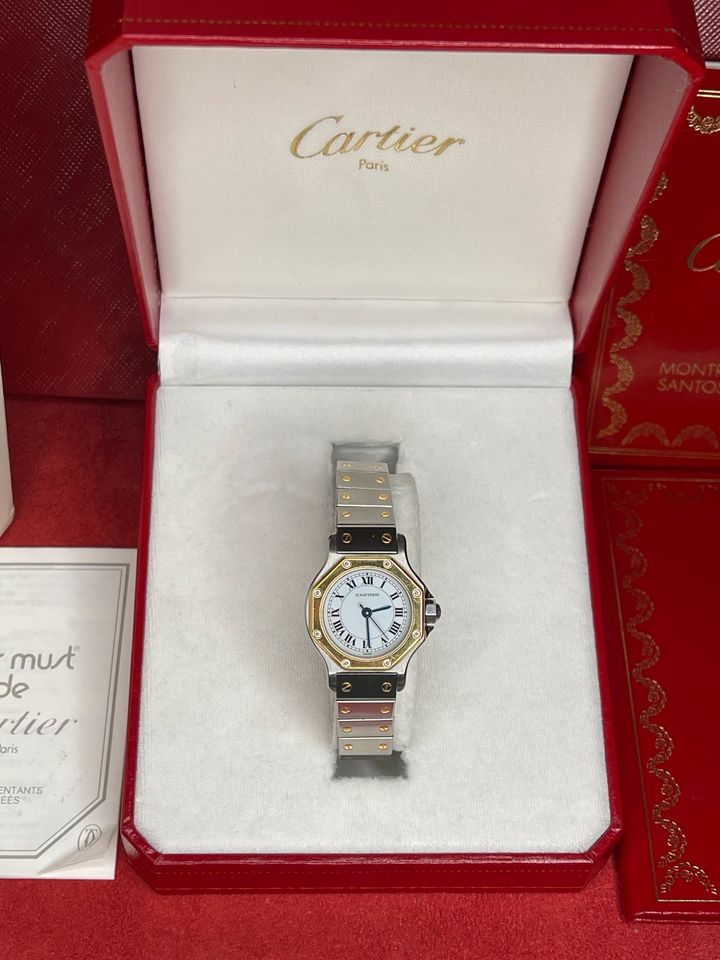 2 x Cartier Santos Damen Herren Armbanduhr Automatik Swiss Watch in Berlin