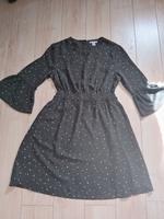 H&M Kleid grün gepunktet süß Gr. 42 Brandenburg - Fürstenberg/Havel Vorschau