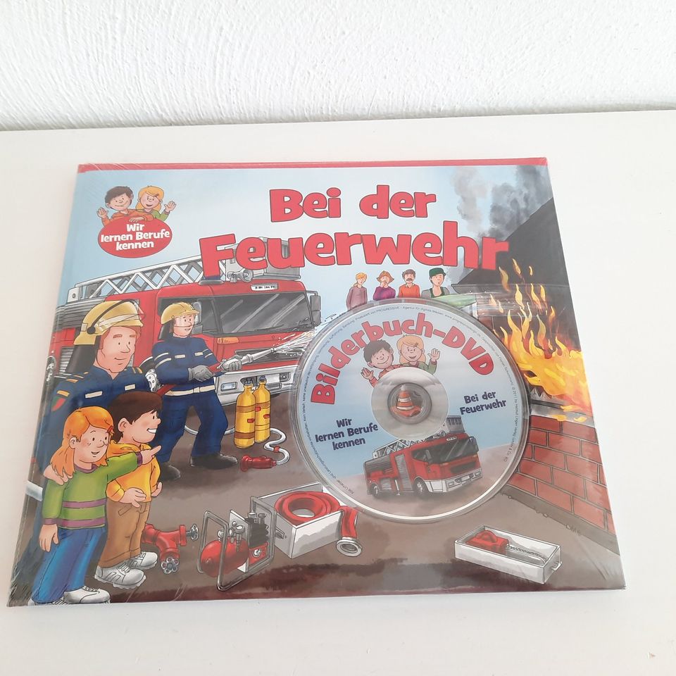 Bei der Feuerwehr / Bilderbuch + DVD / Berufe kennen lernen in Alpen