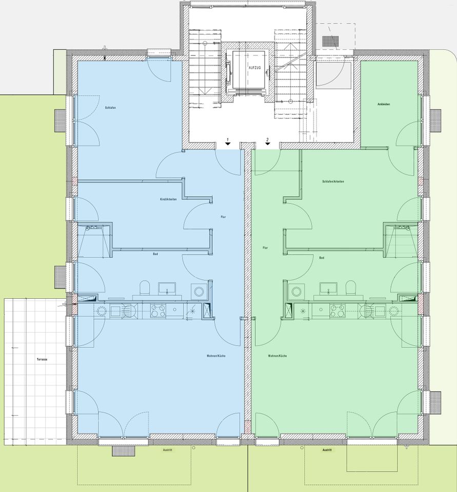 Mietwohnung Erstbezug, Dresden Cotta, 3-Raum Whg. ab 80 m² in Dresden