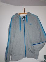 Adidas kapuzen jacke sweatjacke gr xl grau blau unisex Hessen - Hanau Vorschau