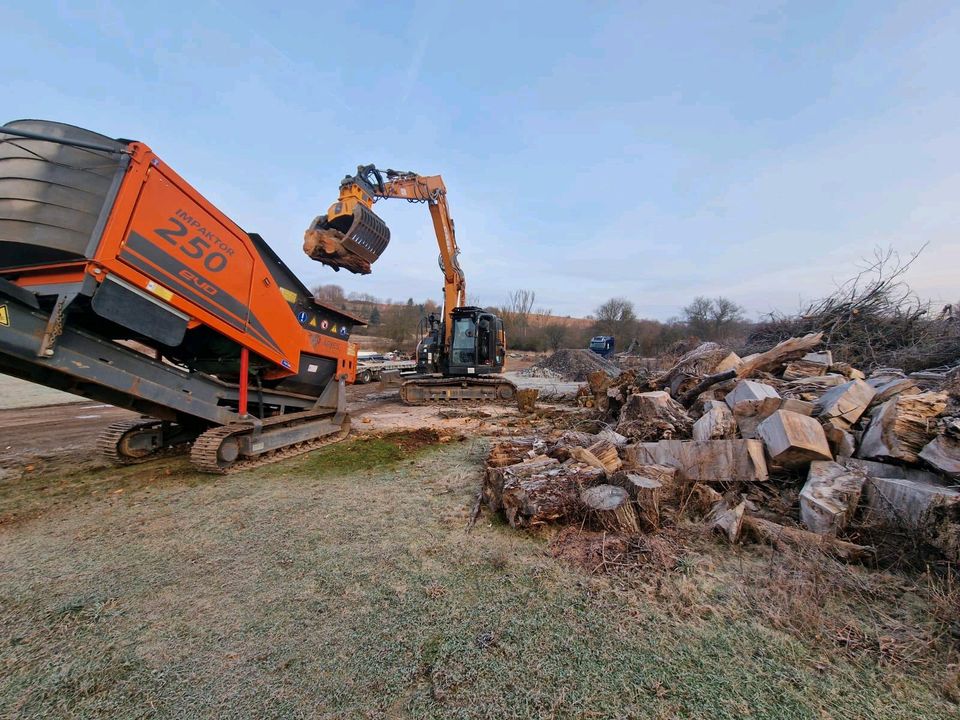 Brecher Arjes, Bauschutt, Recycling, Mieten in Schlitz