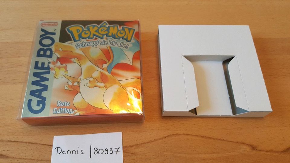 Pokemon Rote Edition Verpackung GameBoy Classic Hülle Repo Box in München