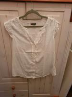 Street One Gr. 38 M Damen Weiß Bluse Boho Sommer kurz arm Baumwol Lübeck - St. Gertrud Vorschau