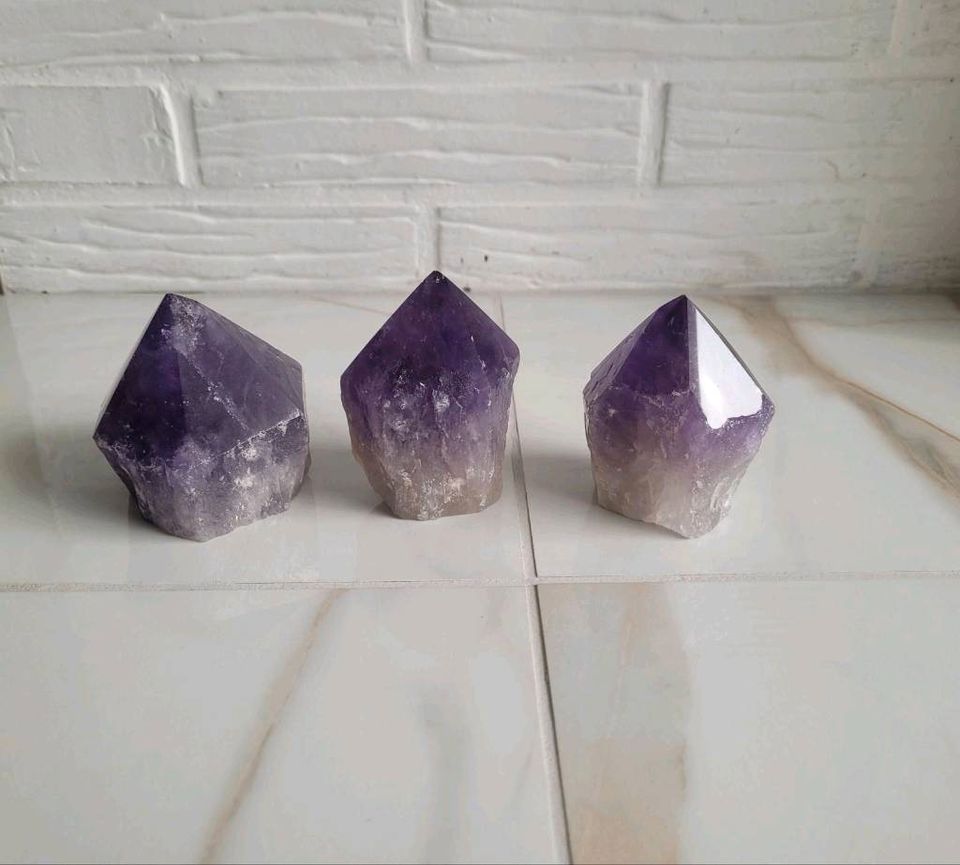 Amethyst Spitzen, Flieder, verschiedene Größen in Kirn