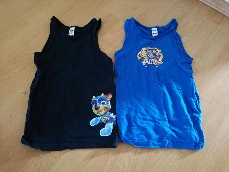 2 Unterhemden, U-Hemd, Gr. 134/ 140, Paw Patrol power, blau in Tollwitz