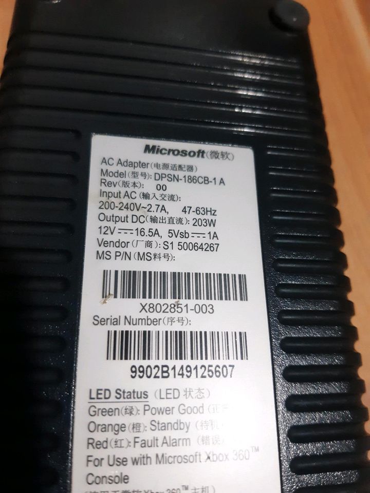 Original Netzteil Microsoft DPSN 186 CB -1A Xbox 360 Ladegerät in Berlin