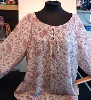 Bluse Gr. 48 Paisley rosa rot weiß Bergedorf - Kirchwerder Vorschau