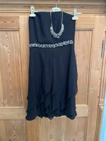 Festliches trägerloses Kleid dunkelblau Gr. 36 Bayern - Bad Abbach Vorschau
