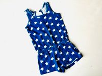 Jumpsuit 128 Bio-Baumwolle Top Shorts Shirt Sterne Dresden - Dresden-Plauen Vorschau