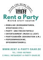 EVENT,GEBURTSTAG, FIRMENFEST, SCHULFEST Mieten bei Rent a Party! Saarbrücken-Dudweiler - Dudweiler Vorschau