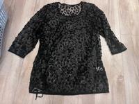 Bluse 42 No secret schwarz L transparent Blätter Blumen Shirt neu Rheinland-Pfalz - Niederfischbach Vorschau