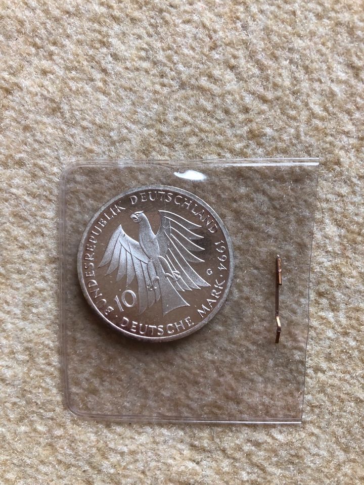 Sammler 2 x 10 DM Deutsche Mark Münzen Herder /Römische Verträge in Struppen