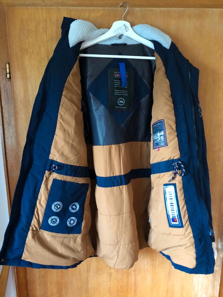Kronstadt Denmark Polar Rough Parka Navy Medium Winter Jacket in Kleve