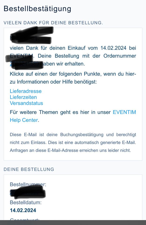 T-Low 2024 Tour Ticket Hamburg (ausverkauft) in Chemnitz