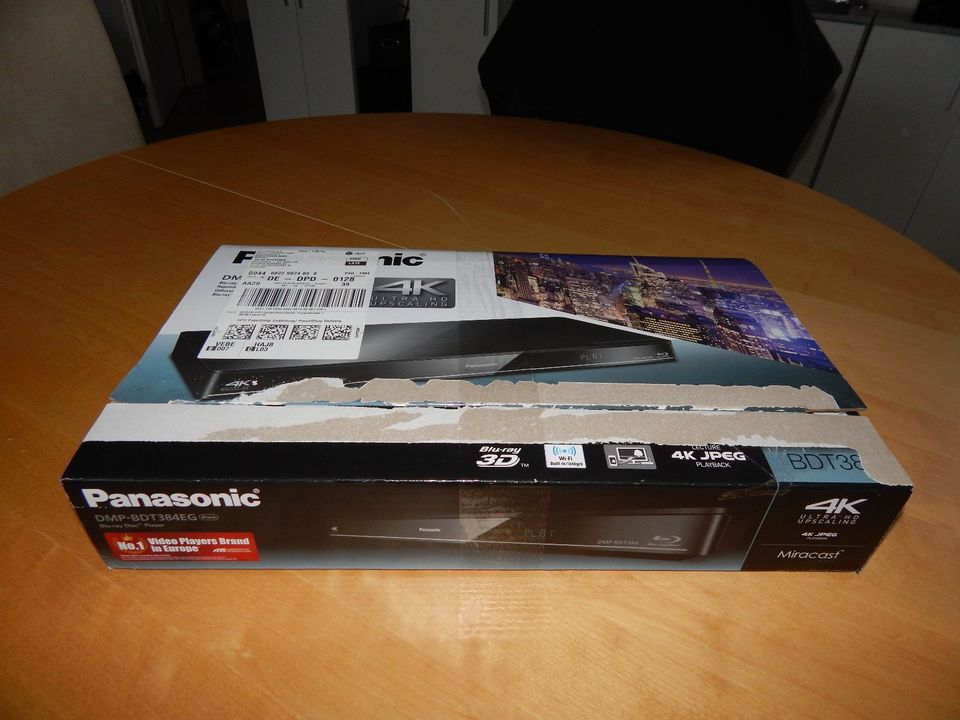 Panasonic DMP-BDT384EG 3D Blu-ray Player, 4K, WLAN, mit Garantie in Delmenhorst
