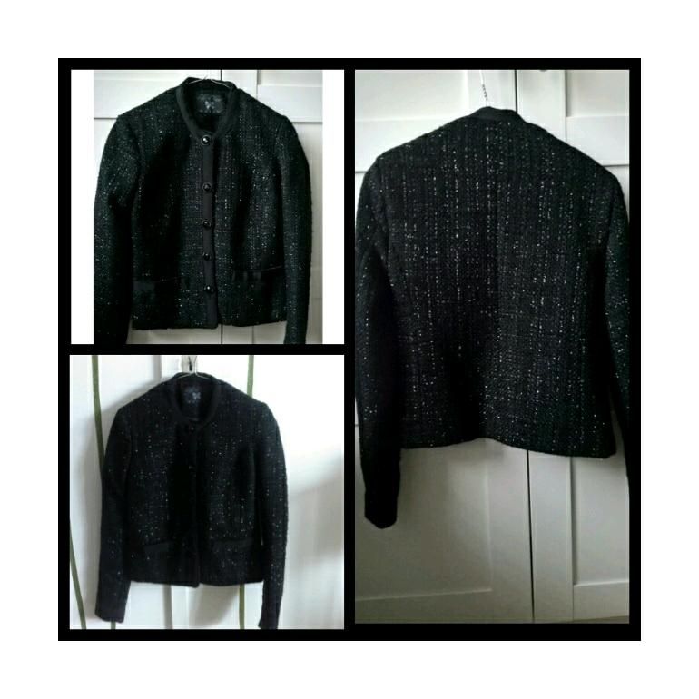 Blazer Kurzjacke Jacke schwarz mit Glitzerfaden TCM Gr.34 *neuw* in Rostock