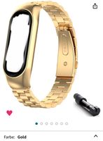 HYKEJI Metall Armband für Xiaomi Mi Band in Gold Hessen - Sinntal Vorschau