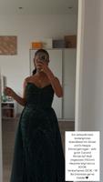 Elegantes Abendkleid in Dunkelgrün mit Pailletten – Gr. 36 EU Saarland - Völklingen Vorschau