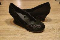 Damen Schuhe Schwarz Größe 40 Keilabsatz Sommer grau Graceland Niedersachsen - Visselhövede Vorschau