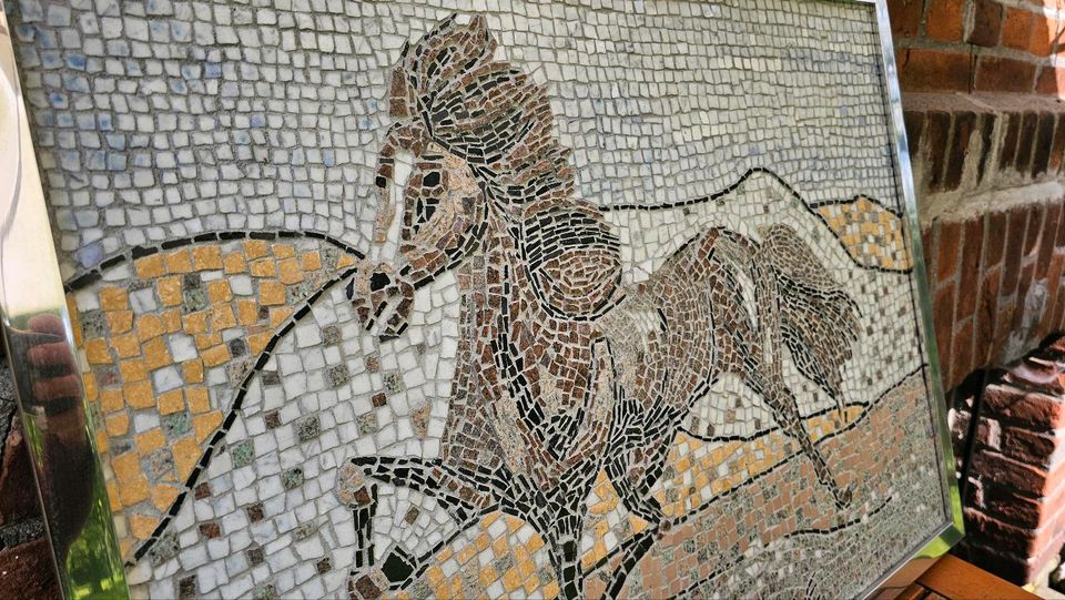 Mosaik Bild Marmor Pferd Wandbild in Kyritz