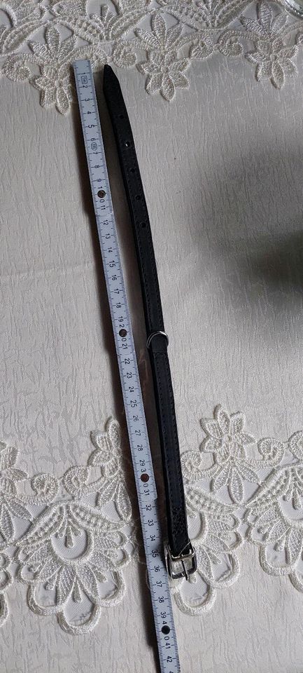 Hunde-Halsband, neu,schwarz,  34cm, Marke Hunter, echtes Leder in Kirchentellinsfurt