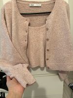 Strick Cardigan & Top Zweiteiler Rosé Pastell Zara & Cardigan H&M Hessen - Rodgau Vorschau