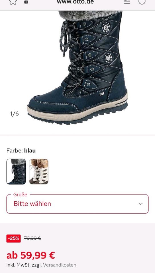 Tom Tailor Tex winterstiefel für Mädchen in Sonthofen