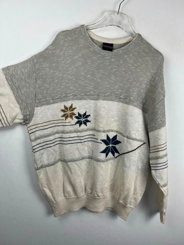 Vintage Crazy Pattern Pullover - Retro Sweater - 90s - Gr. L-XL in Neuenhaus