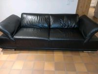 Ledersofa Rolf Benz Couch schwarz Echtleder Nordrhein-Westfalen - Borken Vorschau