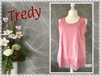 ❤️ TREDY ❤️ Basic Top mit Spitze, Gr.48, Koralle Nordrhein-Westfalen - Gescher Vorschau