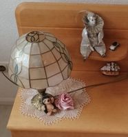 Nachttischlampe aus Muschelglas mit Metalständer Sachsen - Radeberg Vorschau