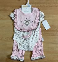 Süßes Set für Babies, Lätzchen, Body, Hose, Alter 3 Monate, 56/62 Hannover - Döhren-Wülfel Vorschau