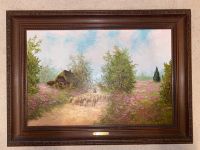 Ölgemälde Henry Crellwitz Original Schafsherde altes Kunstbild Bayern - Haimhausen Vorschau