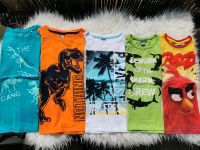 Jungen Paket Sommer Tanktops Shirts ärmellos Angry Birds Dino 122 Thüringen - Heilbad Heiligenstadt Vorschau