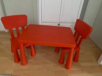 IKEA MAMMUT Tisch & Stühle in rot nur im Haus genutzt Dresden - Schönfeld-Weißig Vorschau