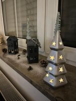 Deko - Leuchtender Weihnachtsbaum Silber - Batterie Bayern - Spalt Vorschau