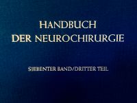 Handbuch der Neurochirurgie VII, 3 (1974) Bayern - Tutzing Vorschau