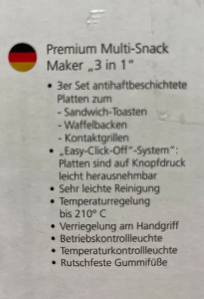 Steba Multi Snack Maker SG55 Sandwich-/Waffelmaker/Kontaktgrill in Uetze