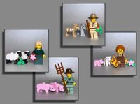 LEGO® Tiere Figuren Schäfer Hirte Hirtin Schwein Schaf Ziege Lamm Baden-Württemberg - Ulm Vorschau