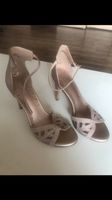 Sandalen High Heels Gr 40 9cm Absatz Rose Steinchen Bayern - Großheubach Vorschau