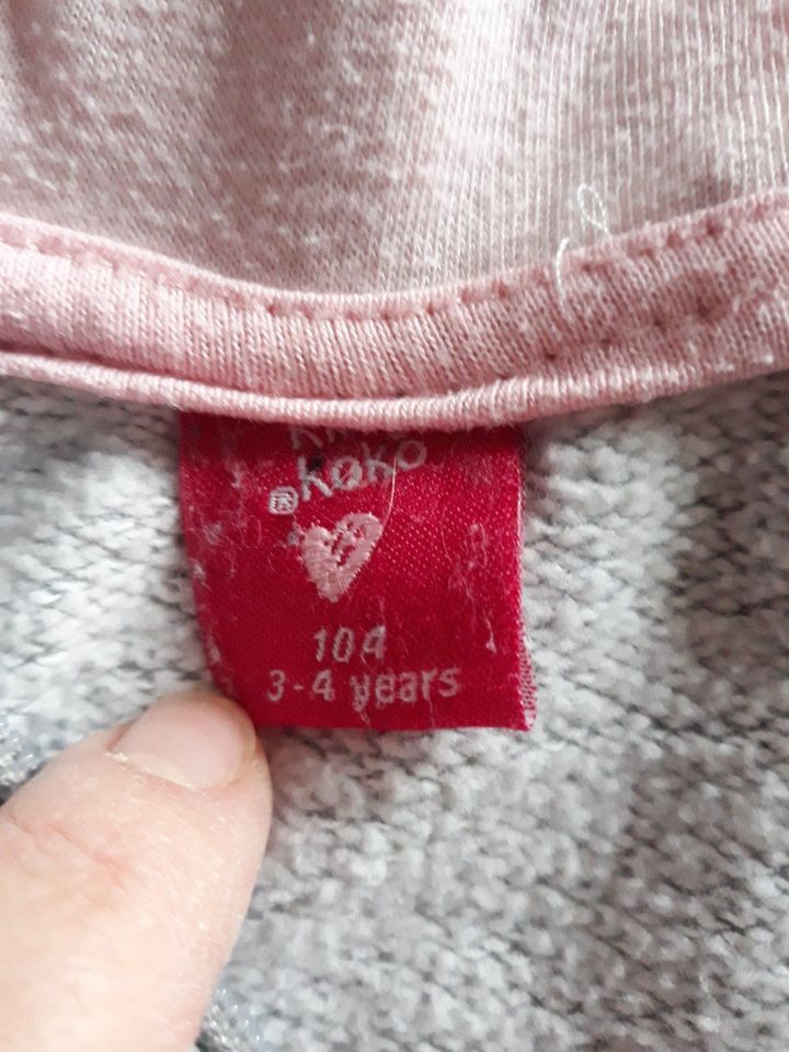 Sweatshirtjacke für Mädchen, Größe 104 in Clausthal-Zellerfeld