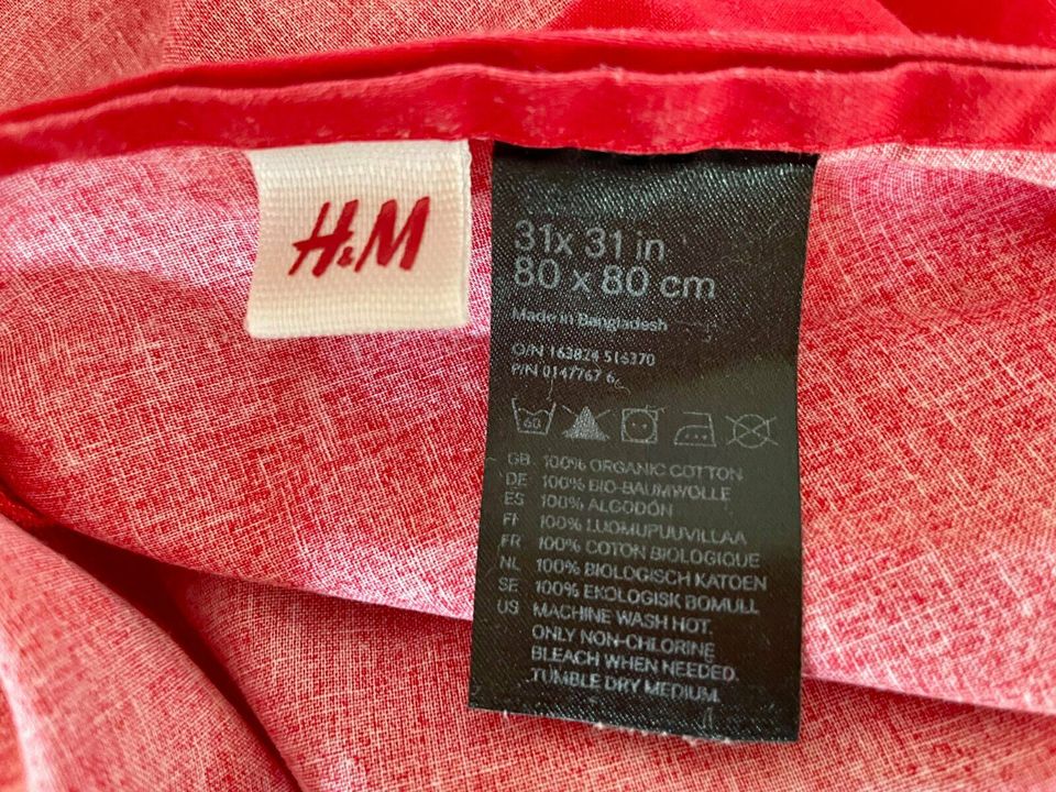 2x H&M Kopfkissen Bezug Kissen Hülle Gitarre Dachs 80x80 in Kiel