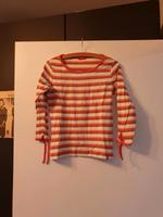 Gestreiftes Langarmshirt, orange rot khaki hellblau weiß Niedersachsen - Springe Vorschau