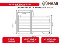 1 HAAS Panel mit Tor 300 cm aus Flachovalrohr *Made in EU* Nordrhein-Westfalen - Nümbrecht Vorschau