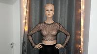 Mesh Longsleeve Party Club Wear Tunika 36-38 neu mit Etikett Hessen - Dreieich Vorschau